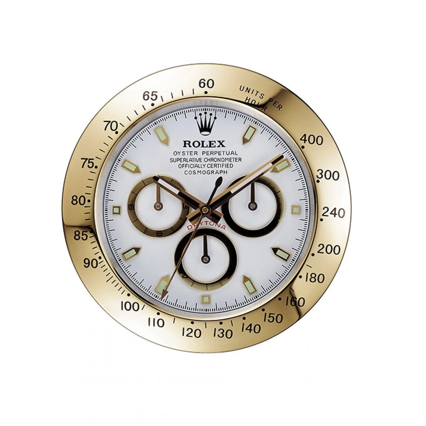 Aaa replica watch Gold-White Rolex Daytona Wall 621911 Clock Cosmograph 0512